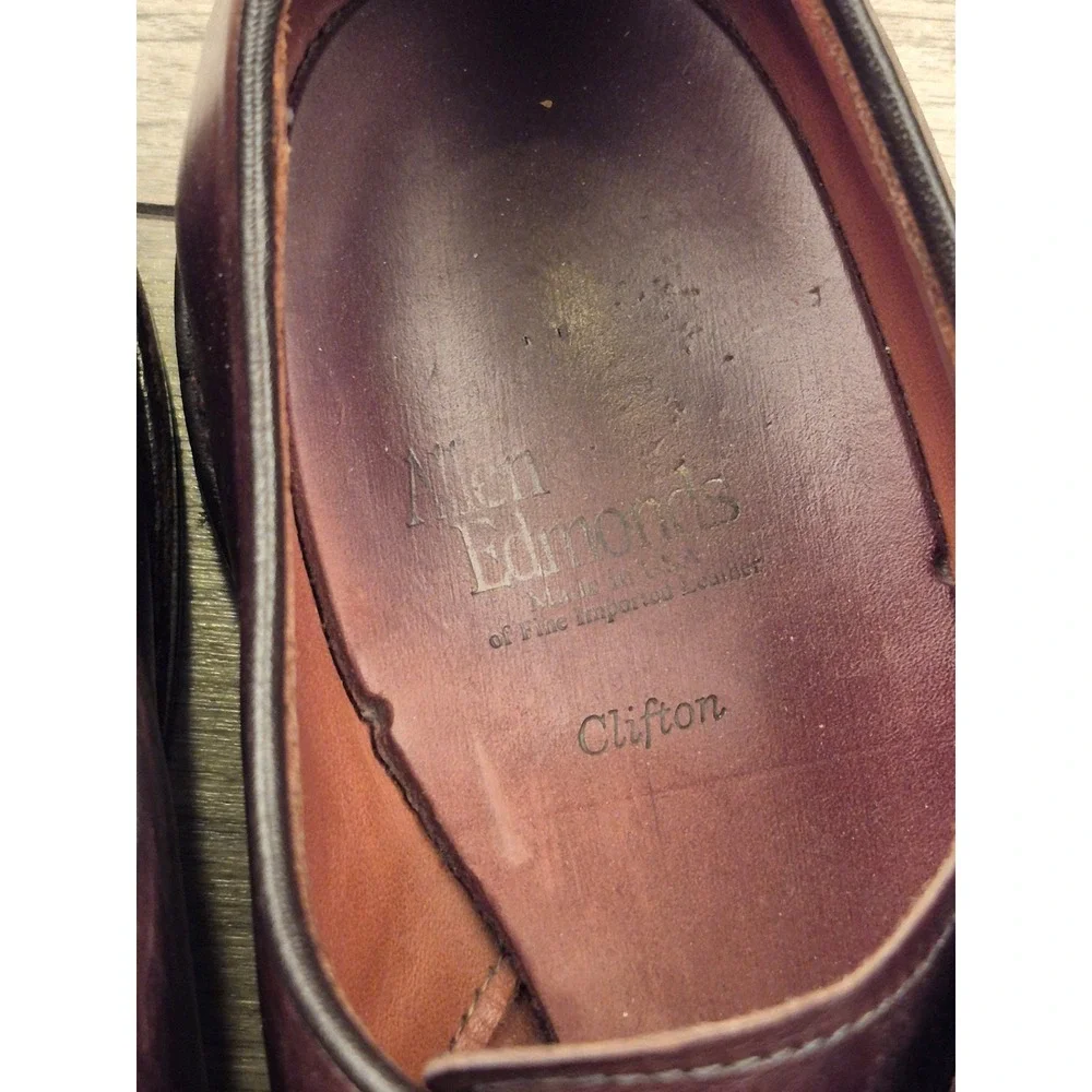 Allen Edmonds Fifth Avenue Brown‎ Leather Cap Toe Brogue Derby Shoes Mens 10.5 D